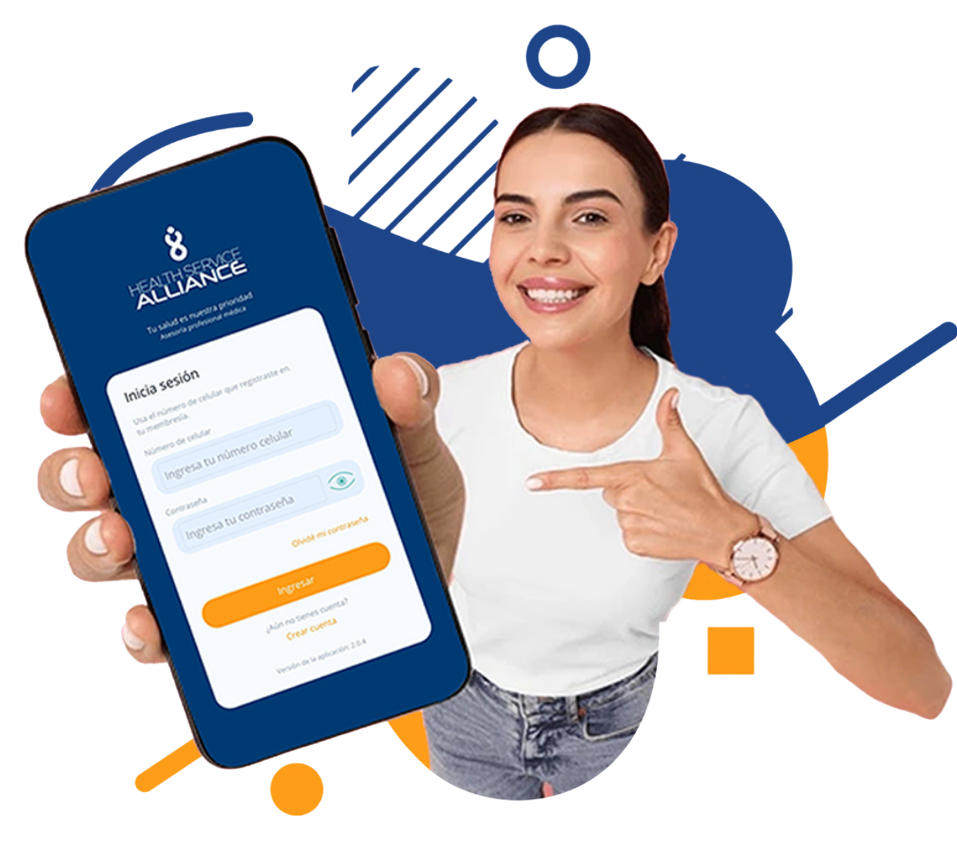 Persona mostrando aplicación Clinical Pass